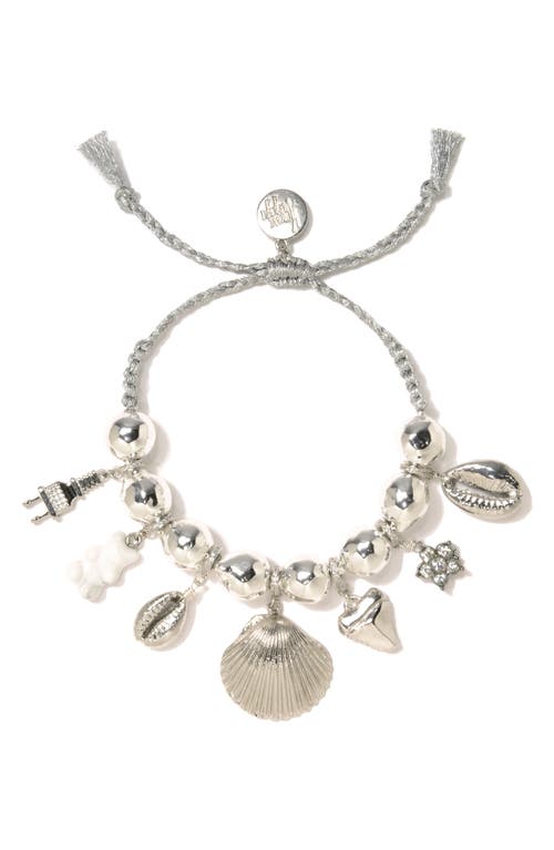 Shop Venessa Arizaga Ocean Oasis Bracelet In Silver
