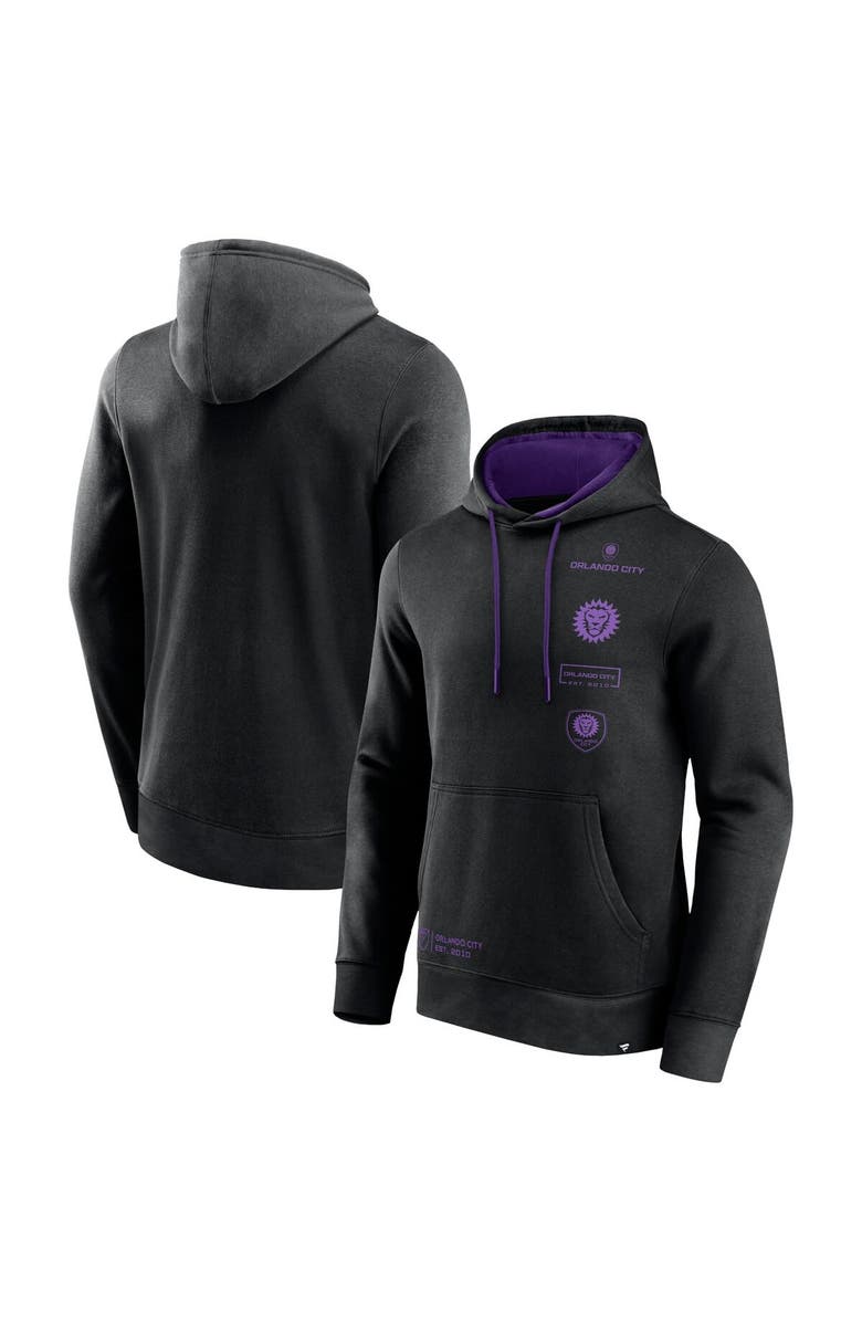FANATICS Men's Fanatics Branded Black Orlando City SC Halftime Pullover Hoodie, Main, color, Black