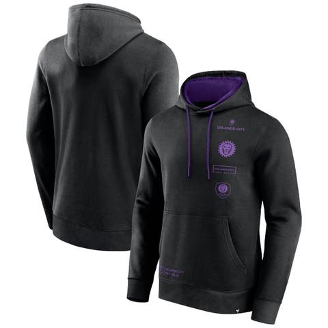 Men's Fanatics Branded Black Orlando City SC Halftime Pullover Hoodie
