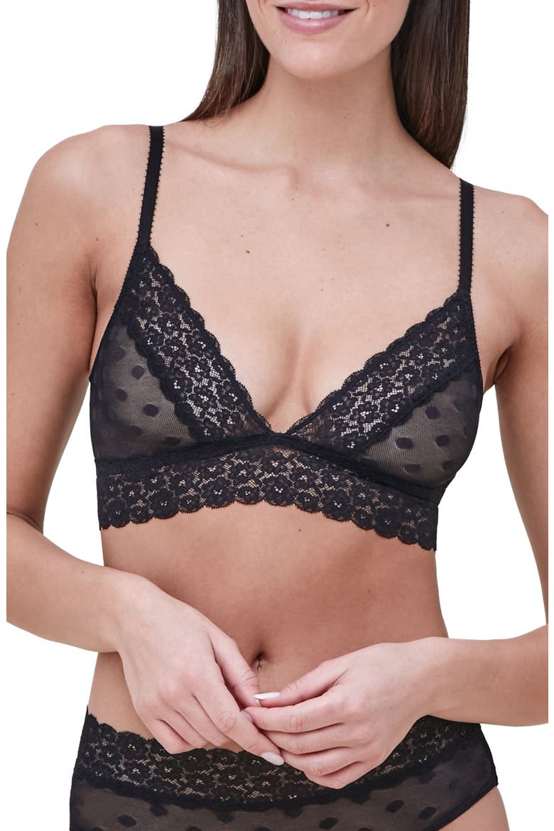 Dare Lace Bralette, Main, color, BLACK