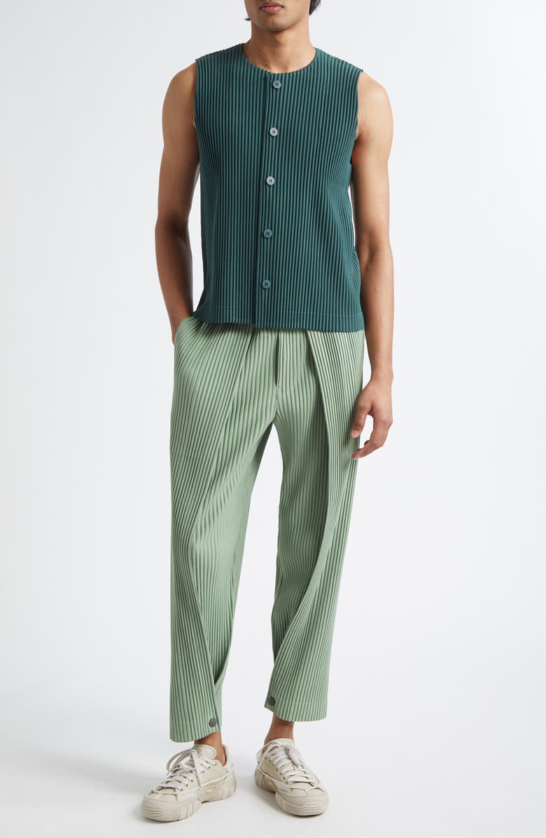 Bottoms 1 Pleated Straight Leg Pants