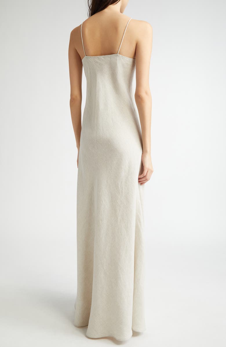 Eleventy Linen Blend Maxi Dress, Alternate, color, Sand