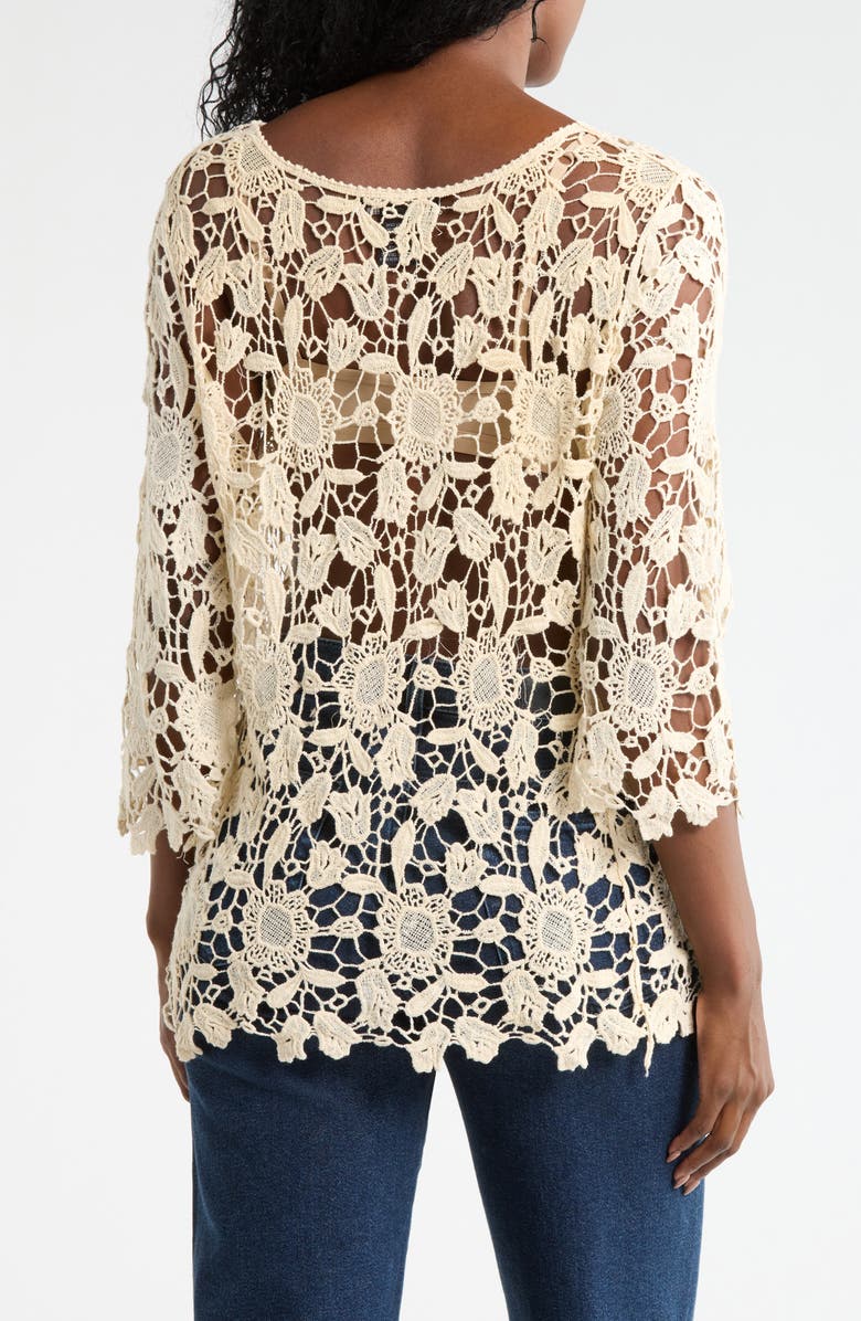 Forgotten Grace Cotton Lace Top, Alternate, color, Natural