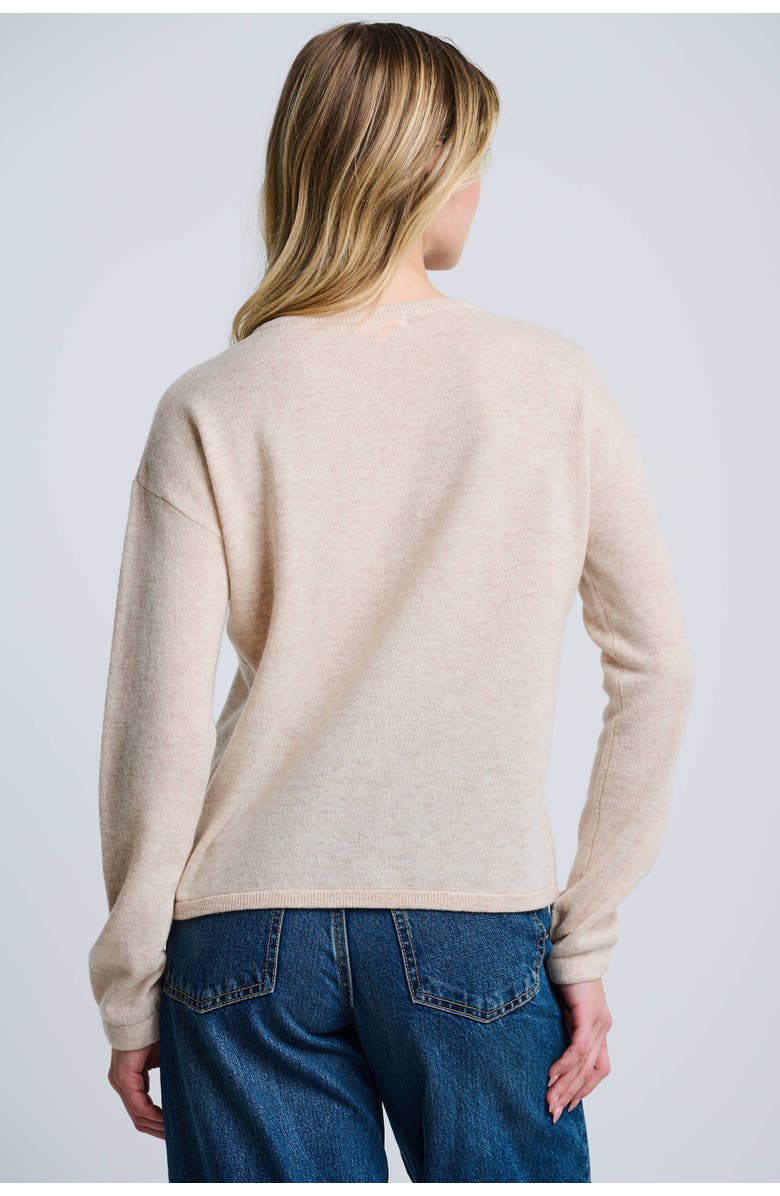 Lisa Todd Perk Up Cashmere Blend Sweater, Alternate, color, Hay