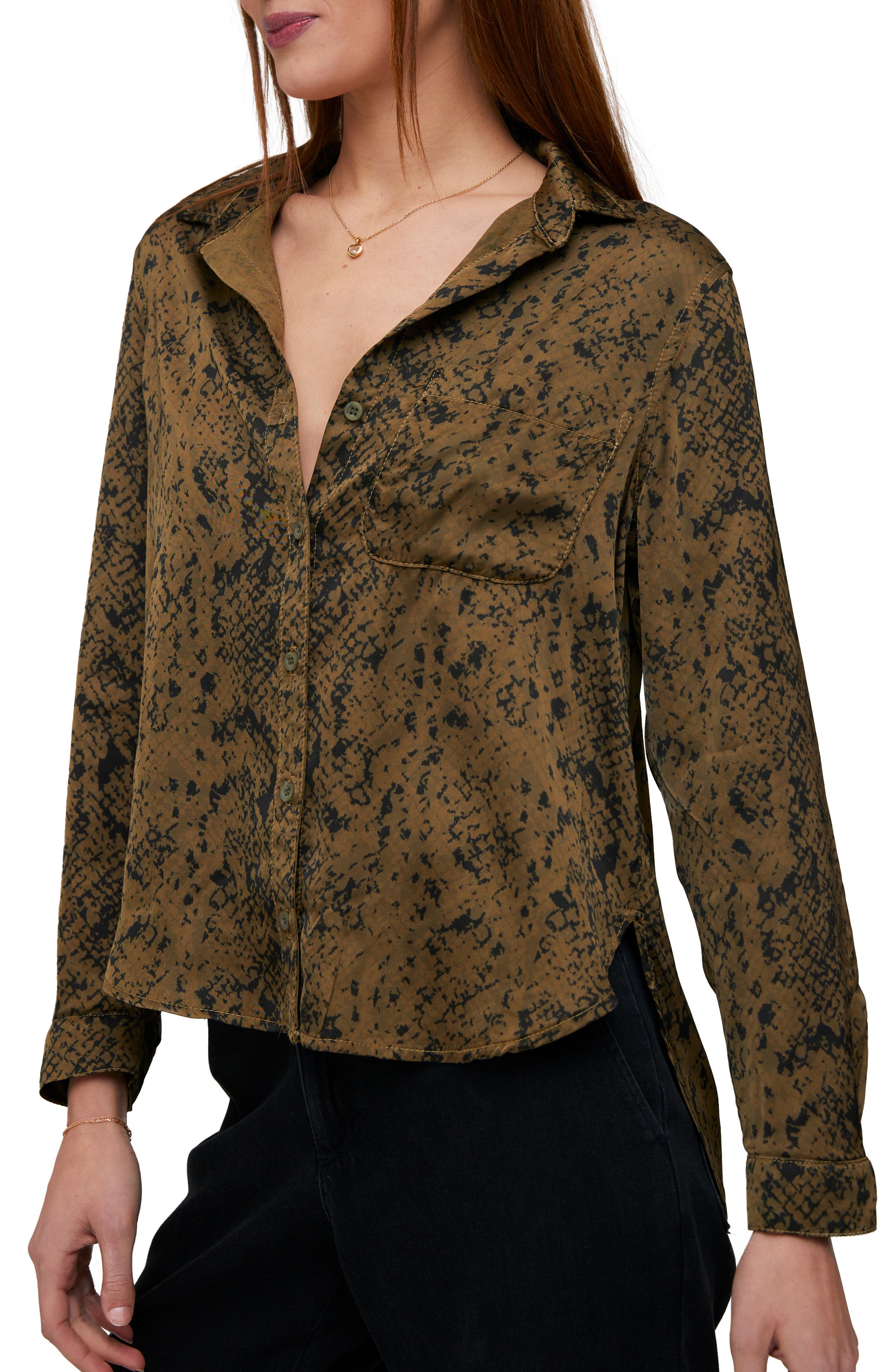 Snakeskin Print Shirt