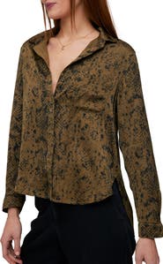 Bella Dahl Snakeskin Print Shirt