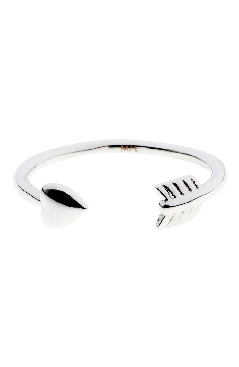 Ted Baker London 'Cupid's Arrow' Open Ring, Main, color, 