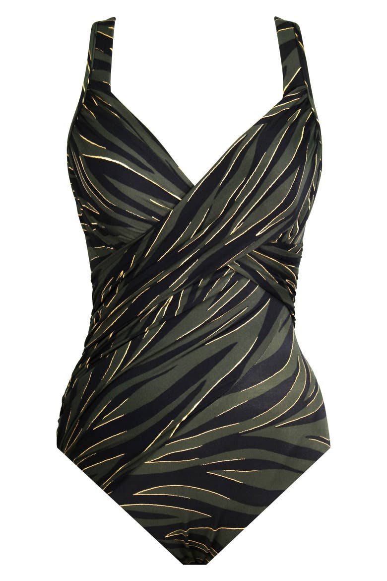 Seabra Revele Underwire One-Piece Swimsuit, Alternate, color, OLIVETTA