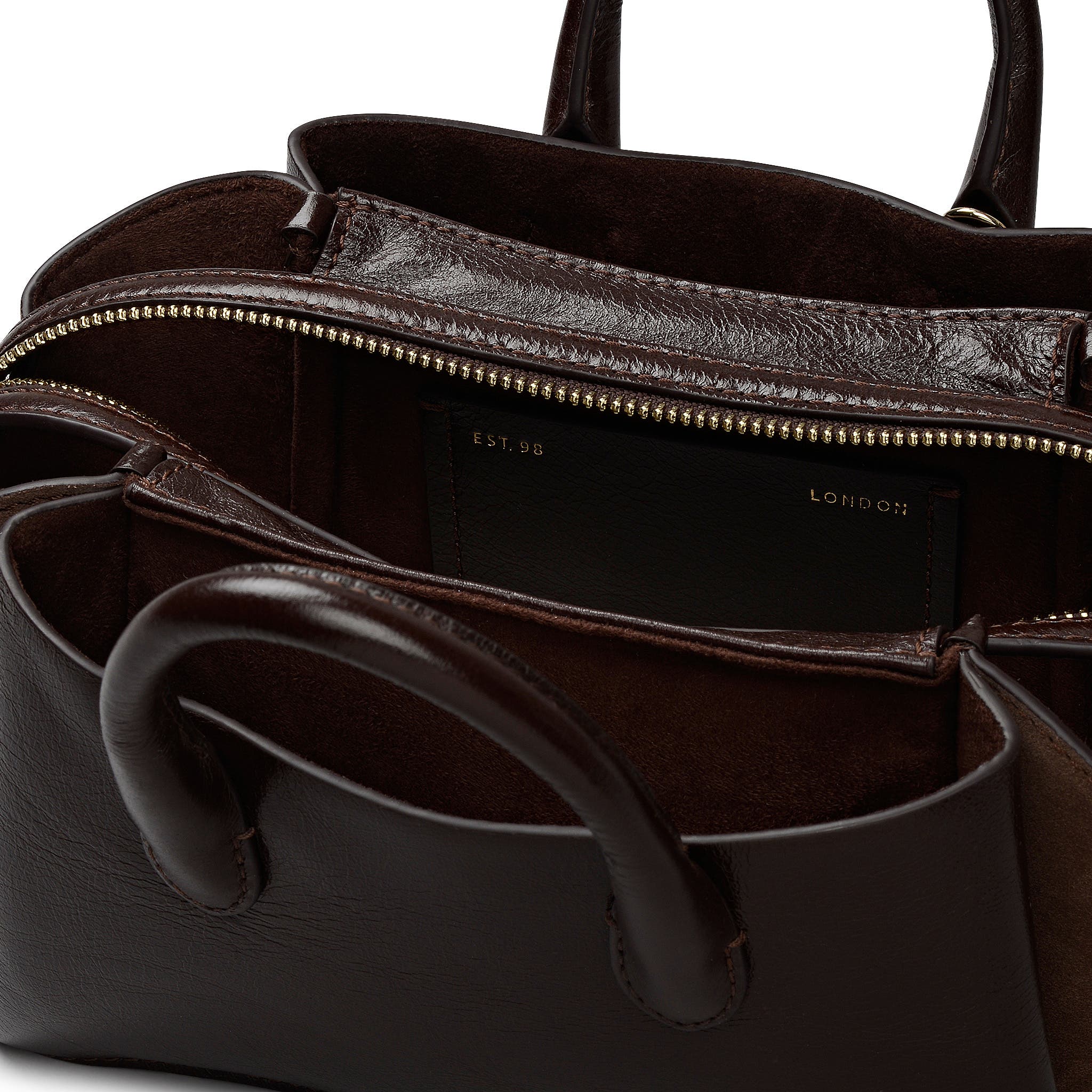 Radley The Romilly Small Ziptop Satchel Bag, Alternate, color, Dark Oak