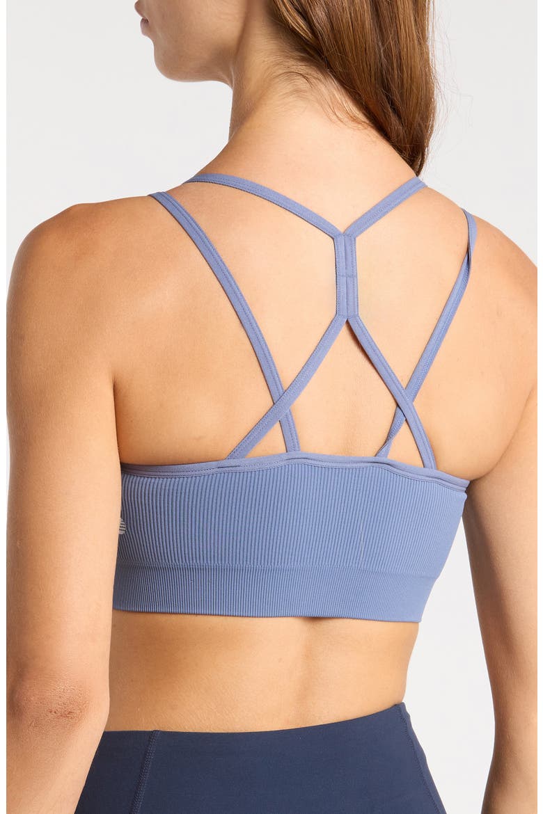 Crossback Seamless Sports Bra, Alternate, color, BLUE VINTAGE