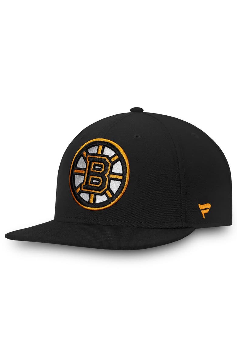 FANATICS Men's Fanatics Black Boston Bruins Core Fitted Hat, Main, color, Black