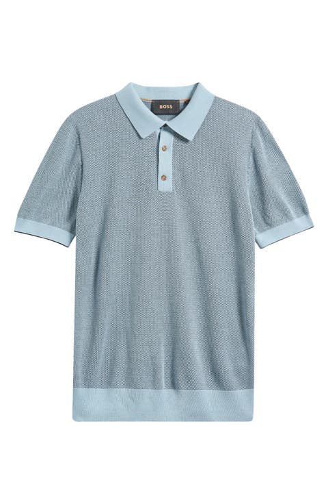 L-Naldo Silk & Cotton Polo