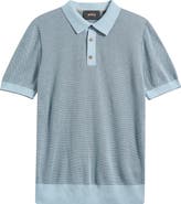 BOSS Camel L-Naldo Silk & Cotton Polo