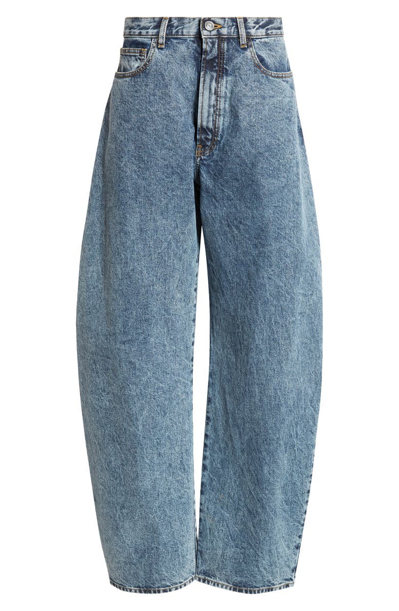 Alaïa Barrel Leg Jeans, Main, color, 