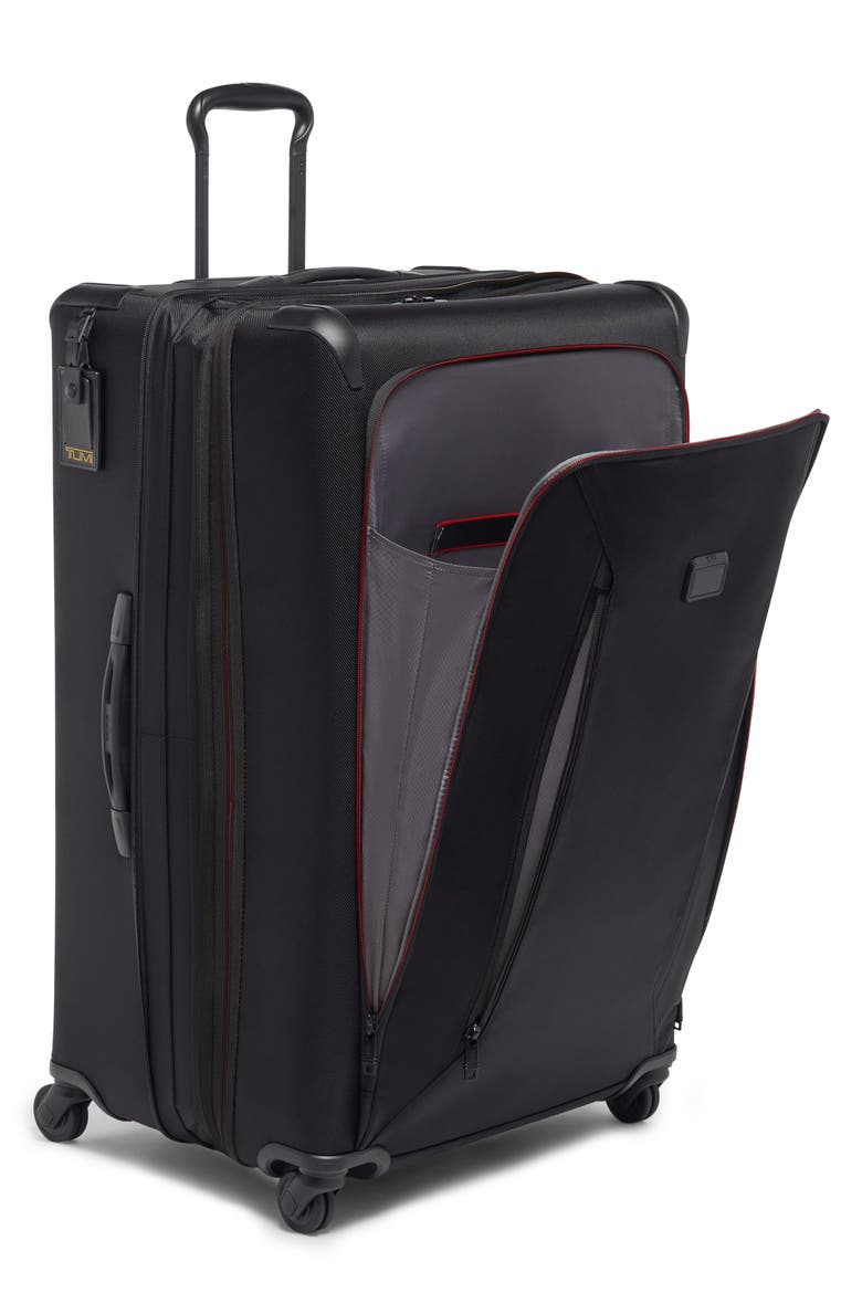 Aerotour X-Large Front Pocket Expandable Checked Luggage, Alternate, color, BLACK