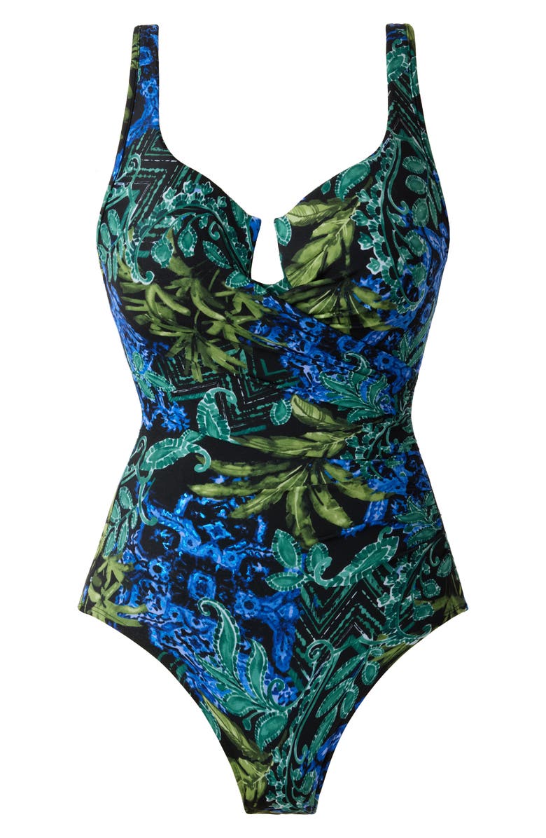 Miraclesuit<sup>®</sup> Gasparilla Escape One-Piece Swimsuit, Alternate, color, Black/ Multi