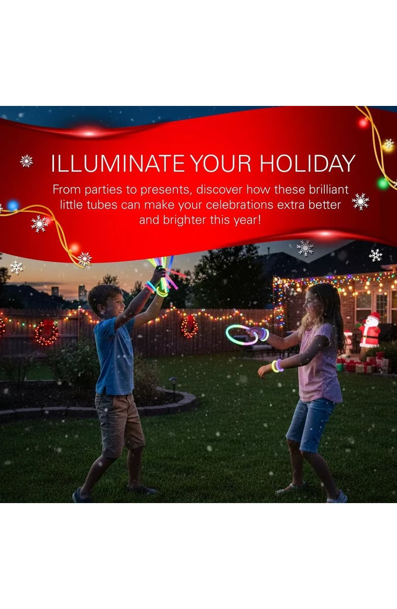 Sperric 100-Piece Assorted Neon Glow Stick Party Set, Alternate, color,