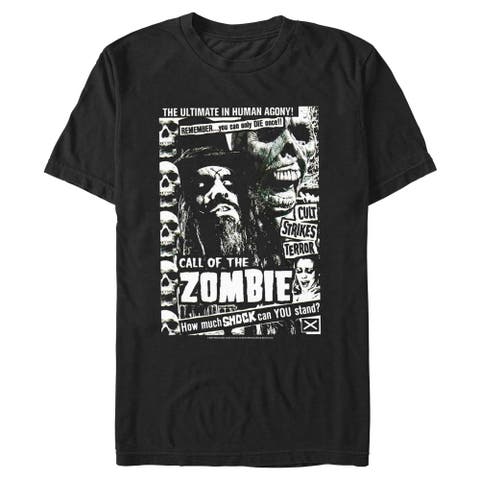 Men's Rob Zombie Call Of The Undead  Graphic T-Shirt