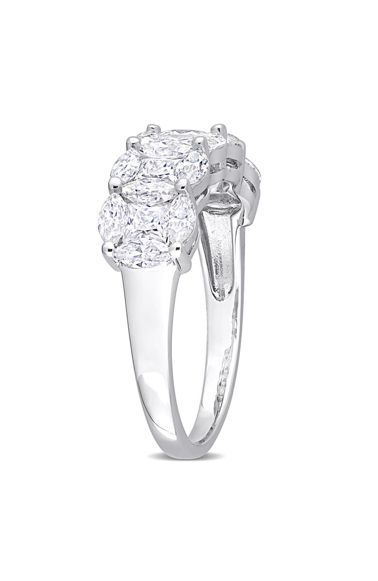 Julianna B. 2 1/2ct D.E.W. Moissanite Anniversary Ring, Alternate, color, Sterling Silver