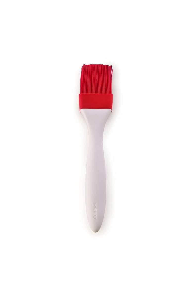 CUISIPRO Silicone Basting Brush, 8-Inch, Main, color, White