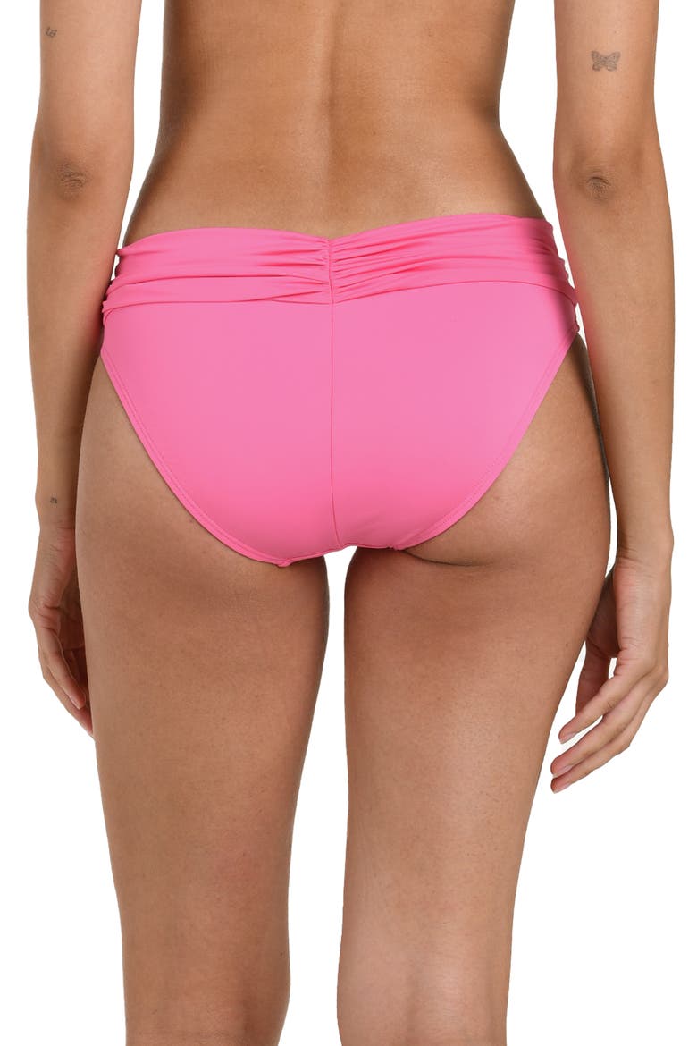 Island Goddess Hipster Bikini Bottoms, Alternate, color, ROSE PINK