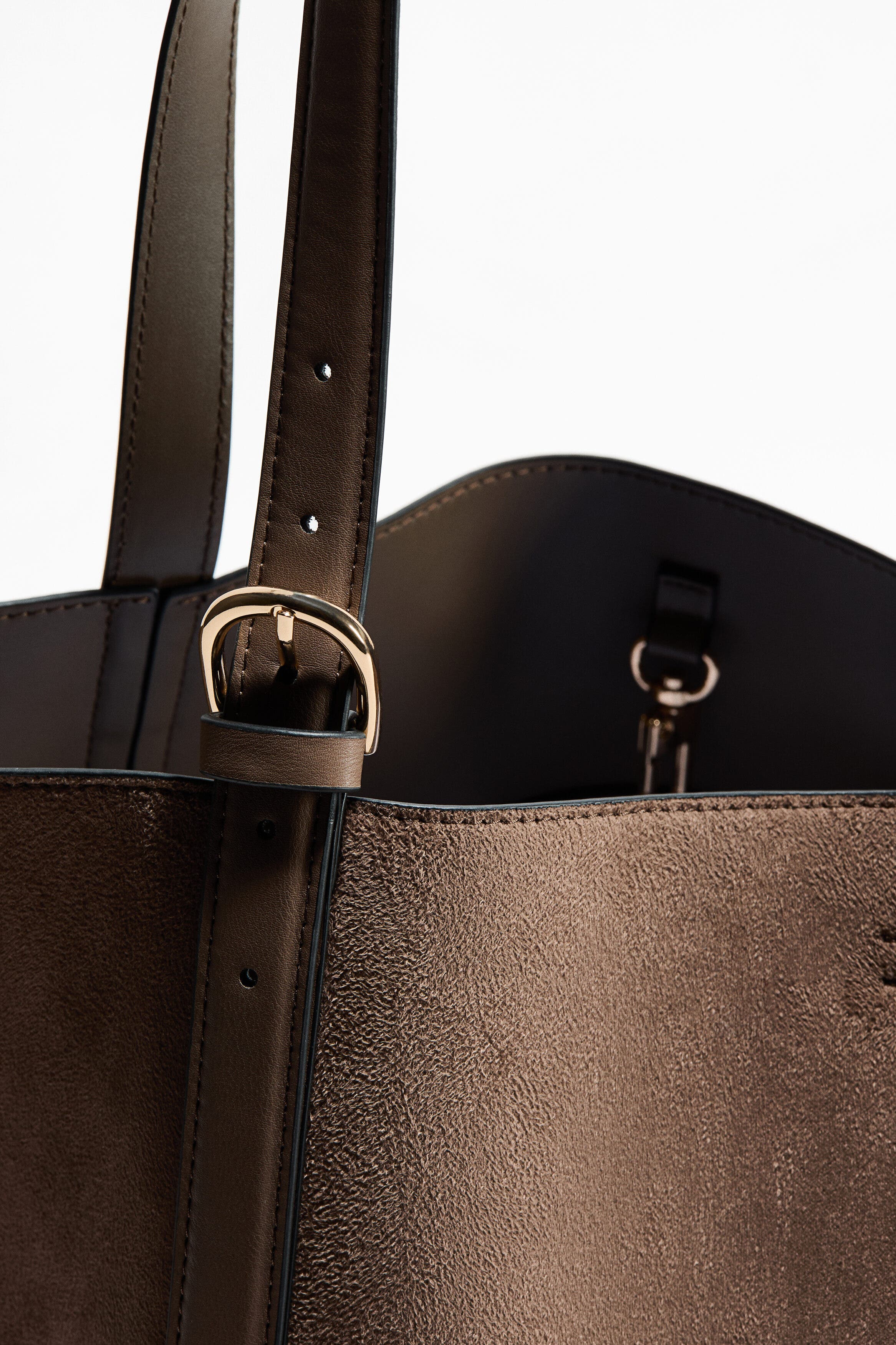 H&M Shopper, Alternate, color, Taupe