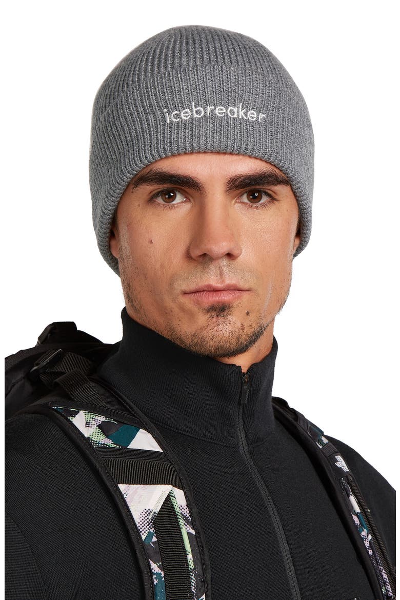 All Day Togue Merino Wool Beanie, Main, color, GRITSTONE HEATHER