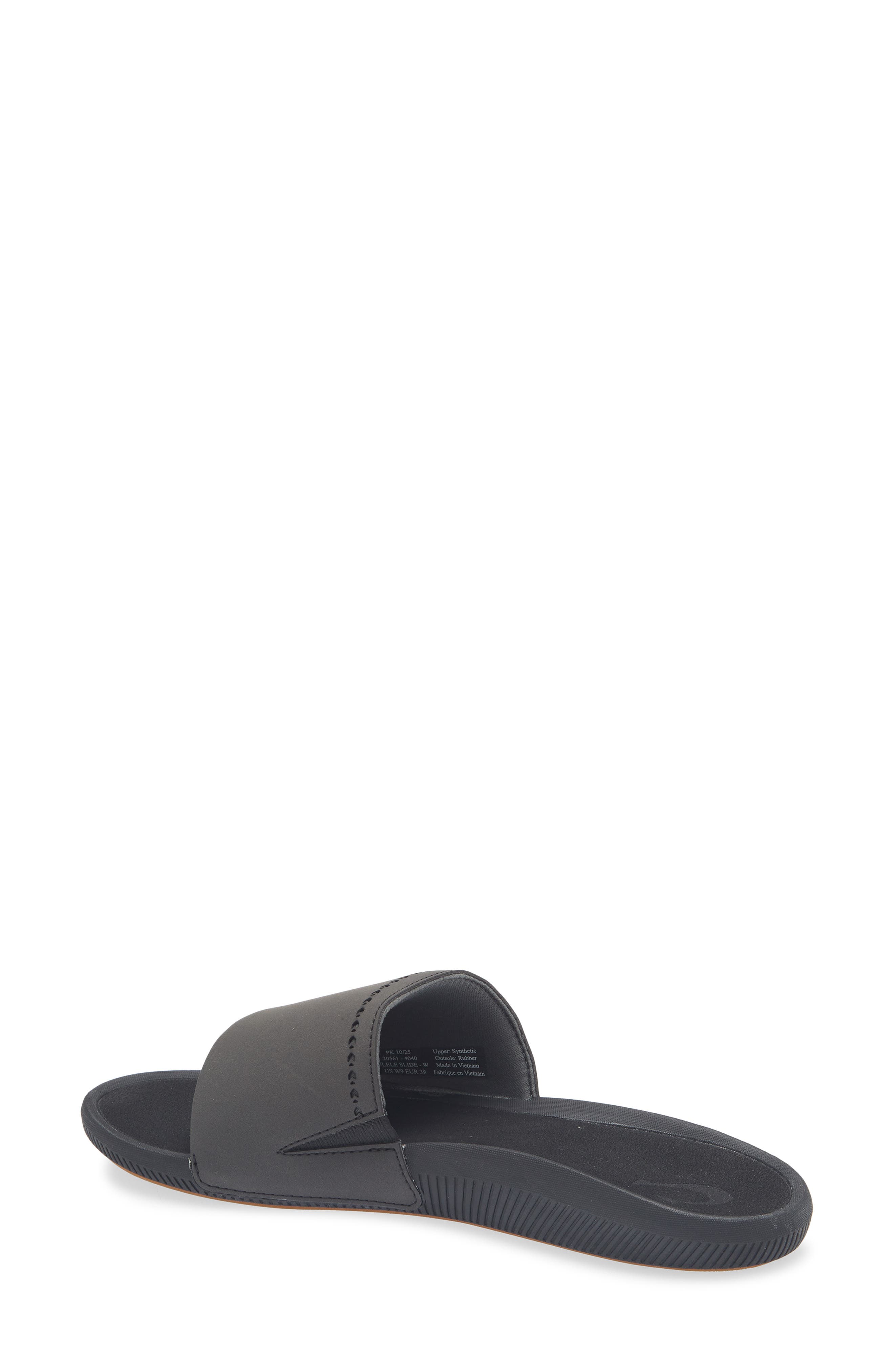 OluKai Ulele Water Resistant Slide Sandal, Alternate, color, Black / Black