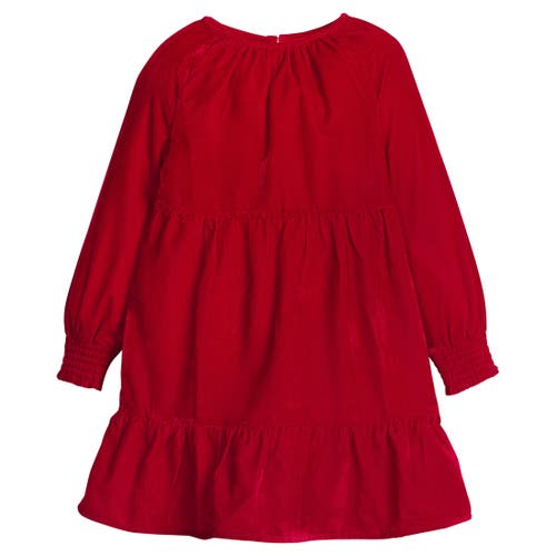 Little English Kids' Velvet Emerson Dress In Red