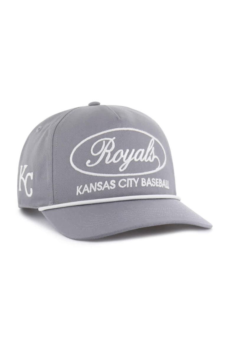Men's '47 Gray Kansas City Royals Foundational Hitch Adjustable Hat, Main, color, Gray