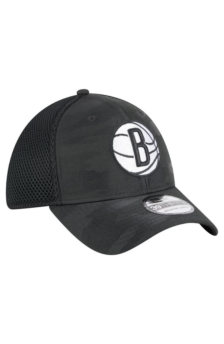 New Era Men's New Era Black Brooklyn Nets Subtle Camo 39THIRTY Flex Hat, Alternate, color, Black