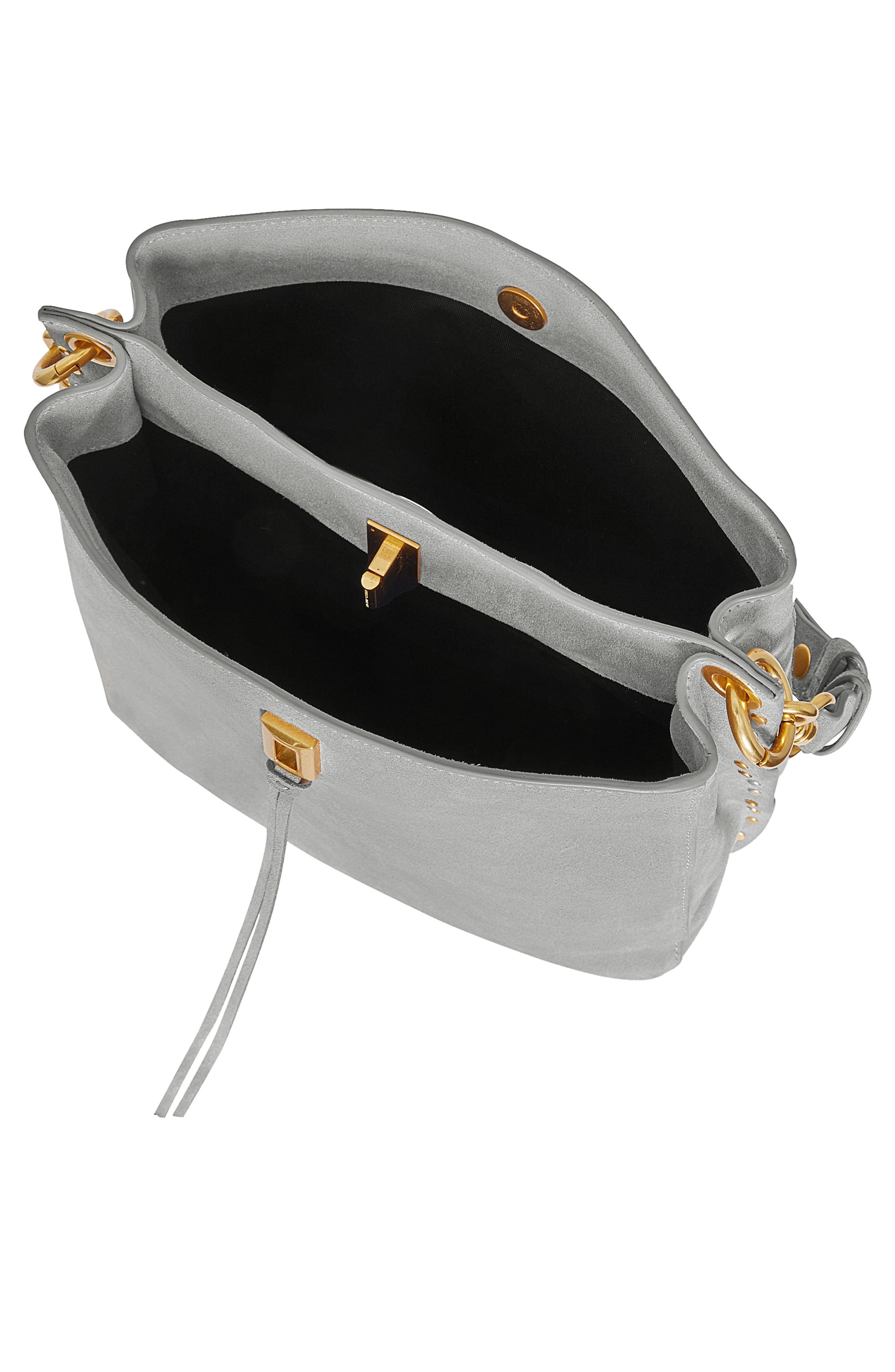 Rebecca Minkoff Darren Suede Shoulder Bag, Alternate, color, 