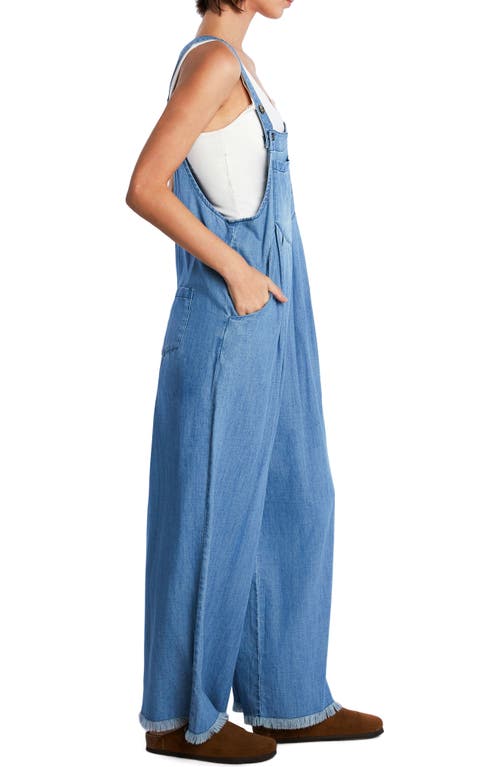 Billy T Claire Wide Leg Denim Overalls