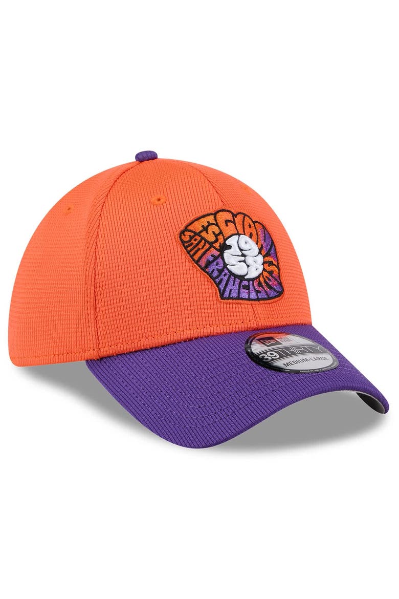 Men's New Era  Orange/Purple San Francisco Giants 2025 City Connect Batting Practice 39THIRTY Flex Hat, Alternate, color, Orange