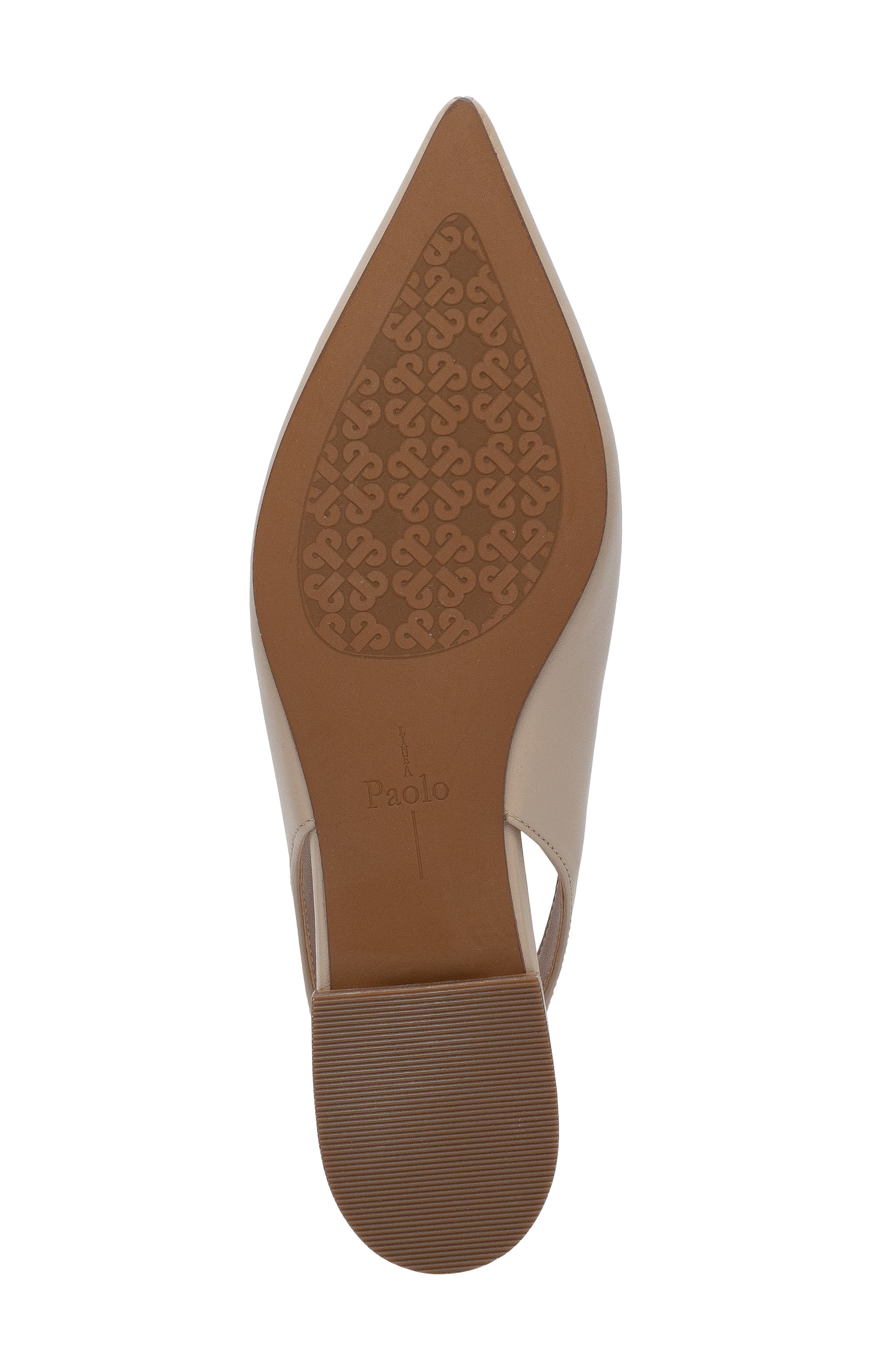 Diana Slingback Pointed Toe Flat, Alternate, color, NUDE
