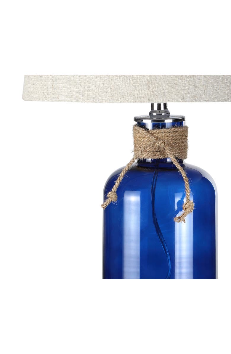 JONATHAN Y Azure Glass Bottle LED Table Lamp, Alternate, color,
