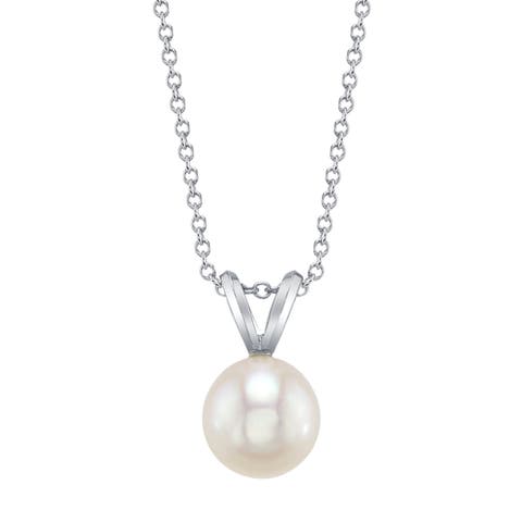 14K Gold Freshwater Pearl Classic Pendant