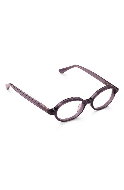 Eyebobs Look Out 54mm Oval Reading Glasses In Charcoal Grey Crystal
