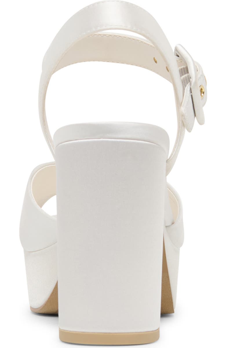 Dolce Vita Ciara Platform Ankle Strap Sandal, Alternate, color, White Satin