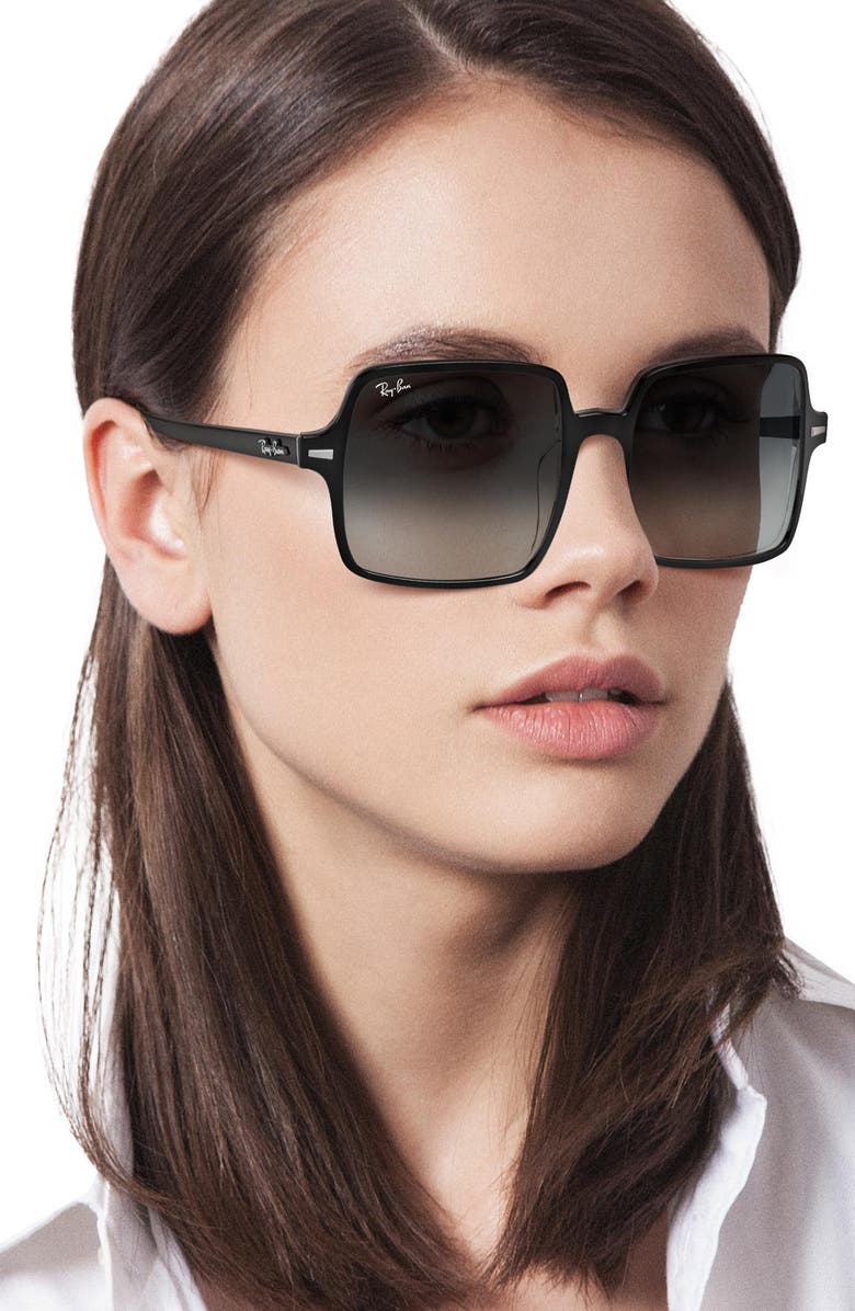 Ray-Ban Square II 53mm Oversize Sunglasses, Alternate, color, 