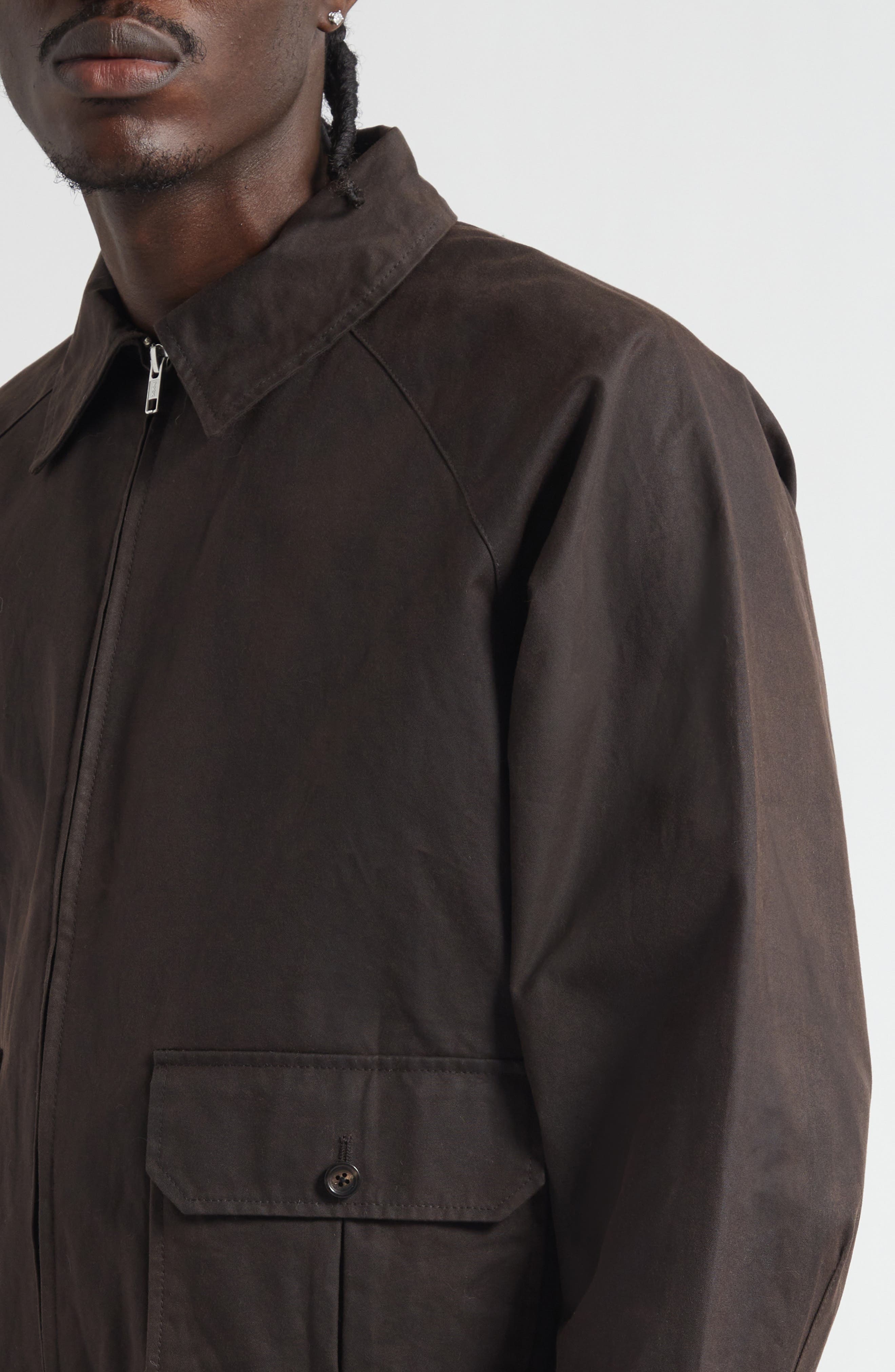 Waxed Cotton Coach's Jacket (Men) | Nordstrom