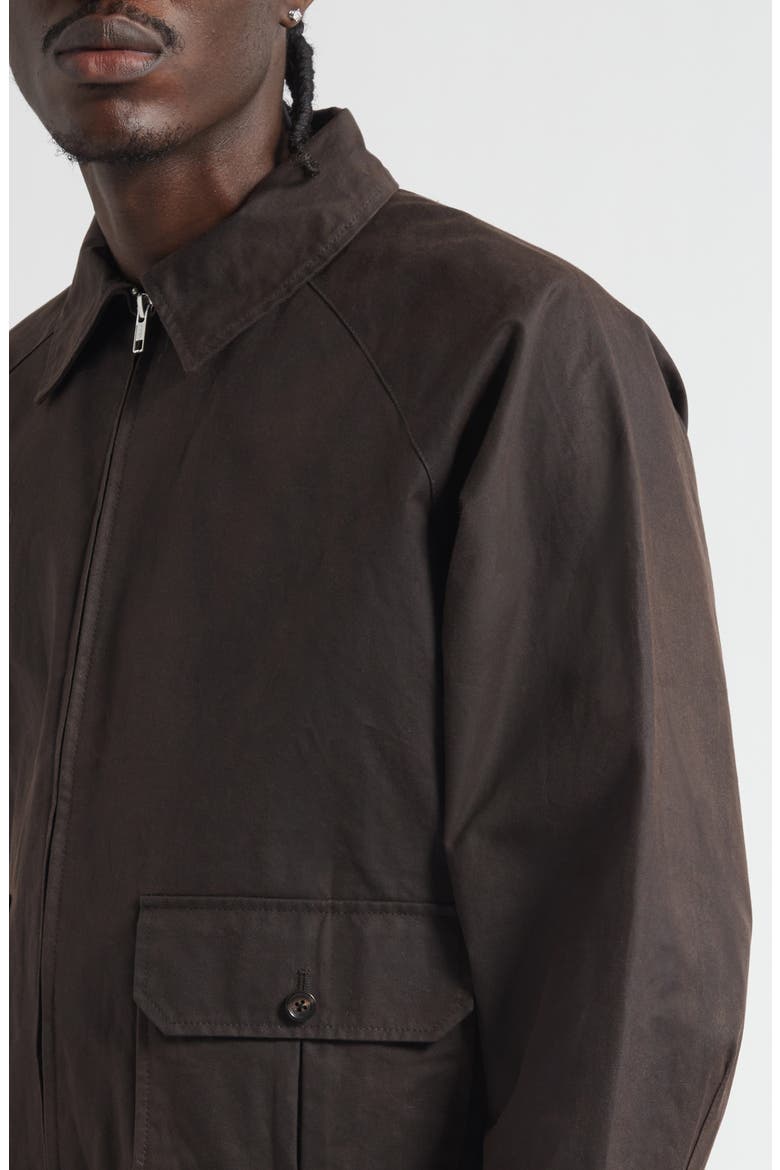 Waxed Cotton Coach's Jacket, Alternate, color, BROWN