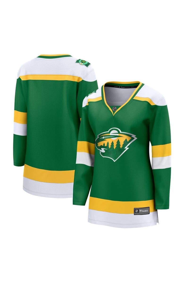 FANATICS Women's Fanatics Branded Green Minnesota Wild Alternate Premier Breakaway Jersey, Main, color, Green