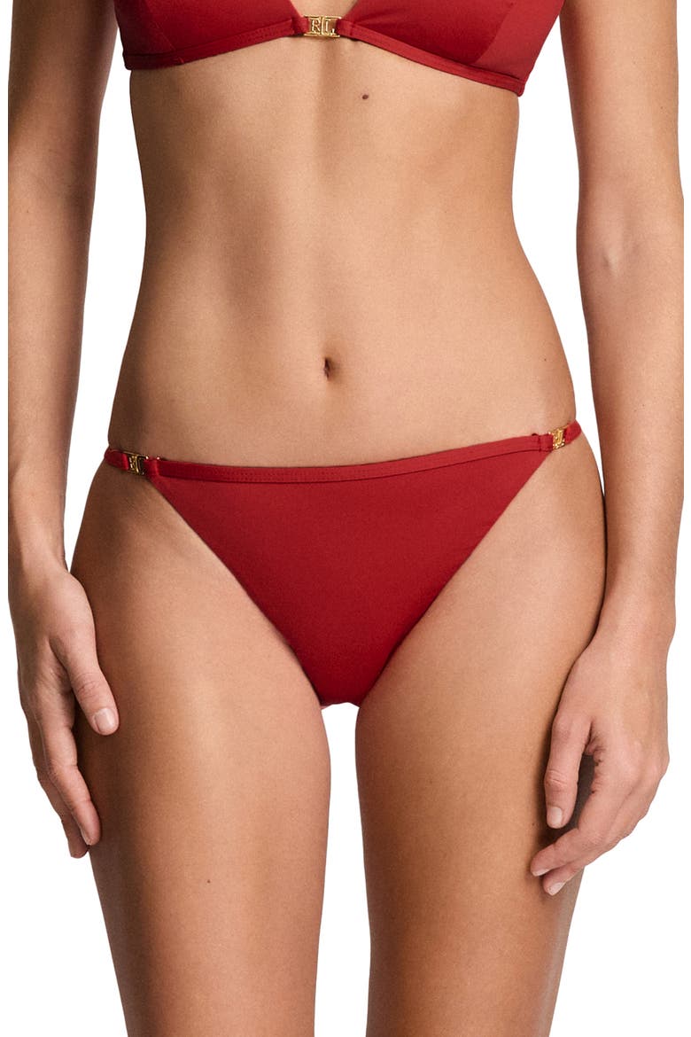 Logo Bikini Bottoms, Main, color, CRUISING RED