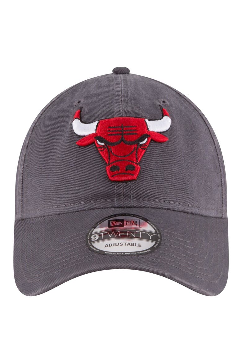 Men's New Era Charcoal Chicago Bulls Team 2.0 9TWENTY Adjustable Hat, Alternate, color, Charcoal