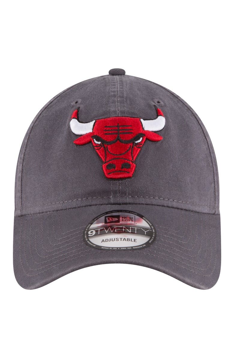 New Era Men's New Era Charcoal Chicago Bulls Team 2.0 9TWENTY Adjustable Hat, Alternate, color, 