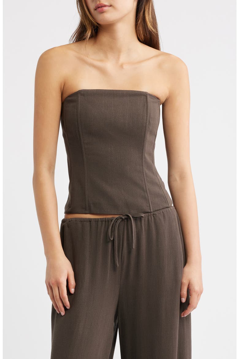 Marissa Corset Top, Main, color, BROWN