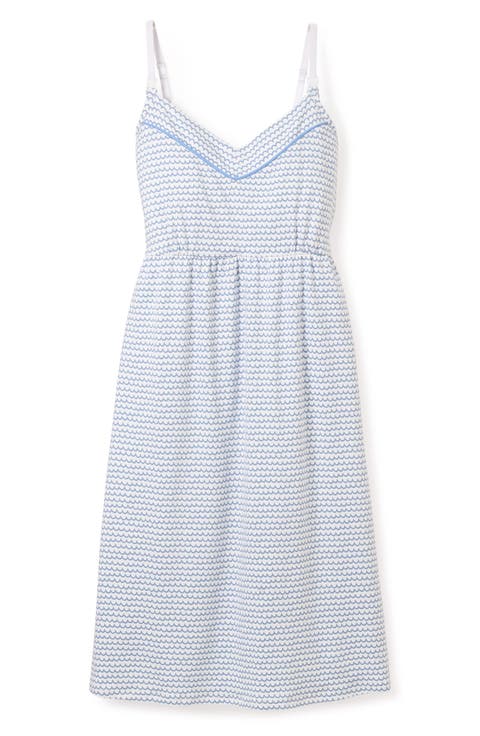 Luxe Pima Cotton Jersey Maternity/Nursing Nightgown