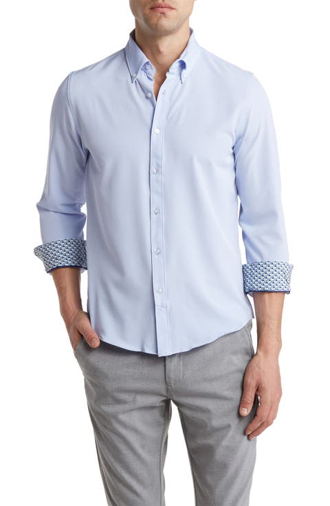 Stretch Button-Up Shirt