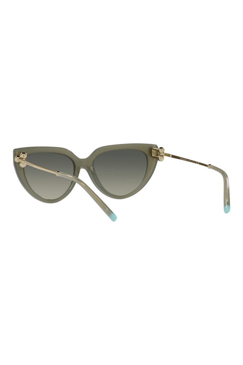 54mm Gradient Cat Eye Sunglasses, Alternate, color, OPAL GREEN